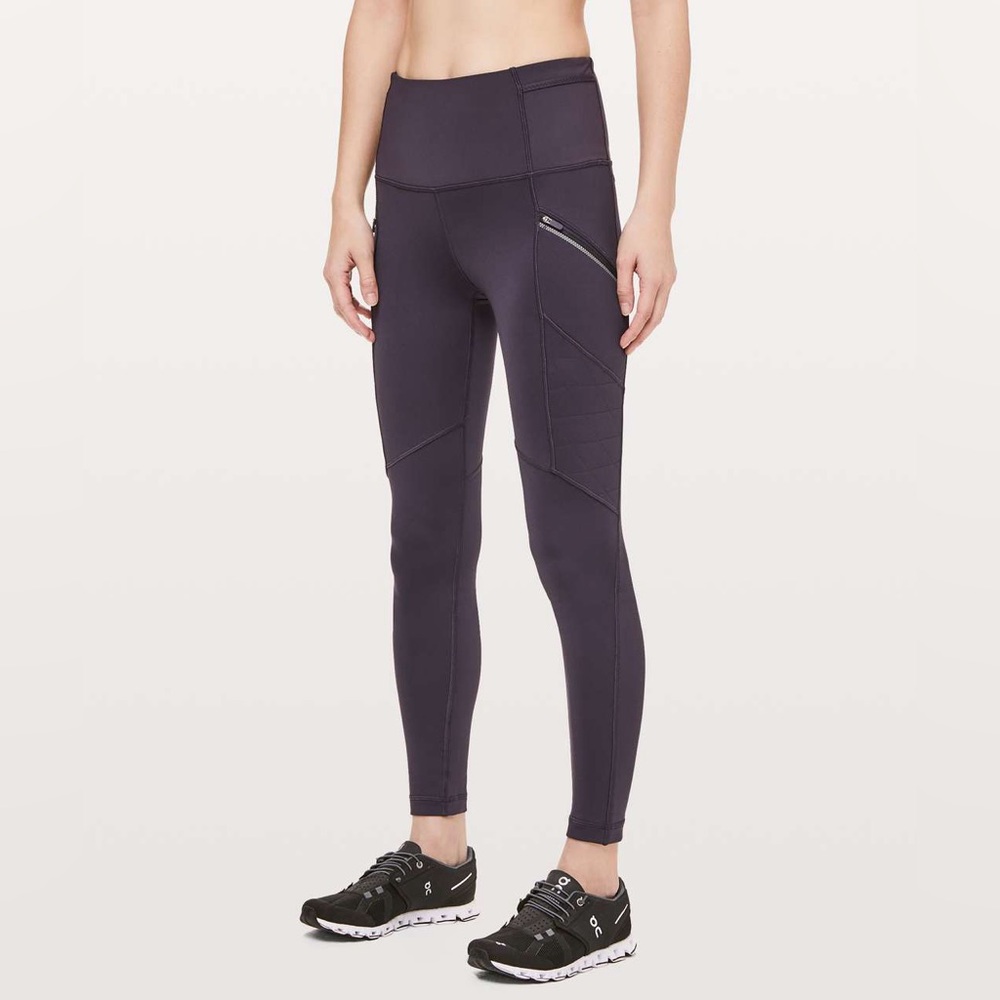 Lululemon Toasty Tech Tight II size 10 in Cyber fleece lined